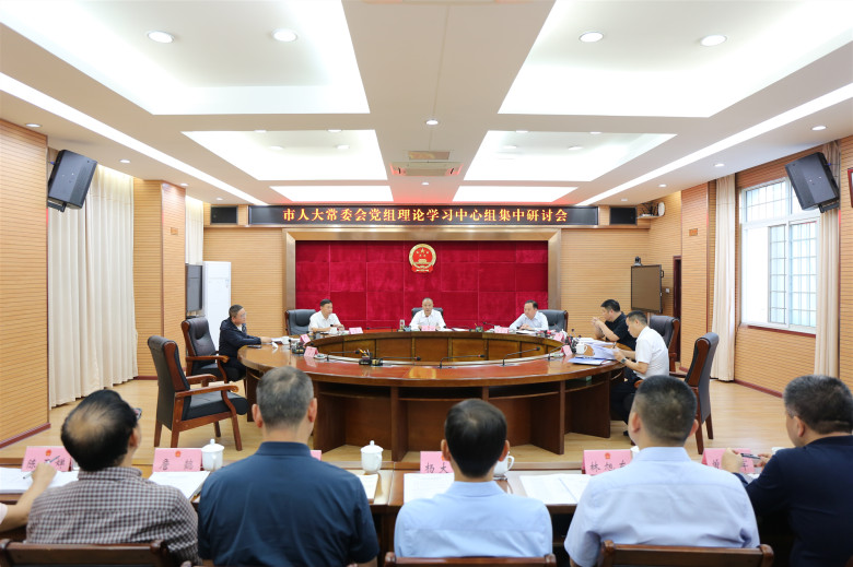 市人大常委会党组理论学习中心组集中学习研讨会召开